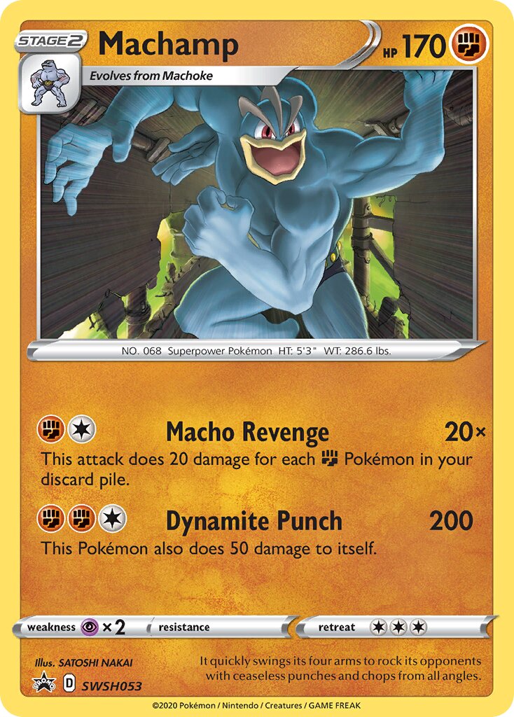 Machamp 053/285 — Sword & Shield Promos (English Pokémon TCG card)