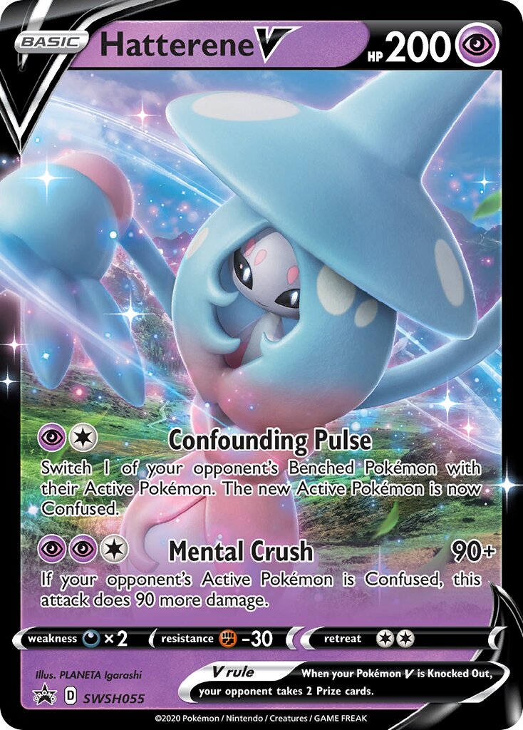 Hatterene V 055/285 — Sword & Shield Promos (English Pokémon TCG card)