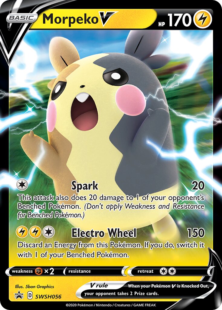 Morpeko V 056/285 — Sword & Shield Promos (English Pokémon TCG card)