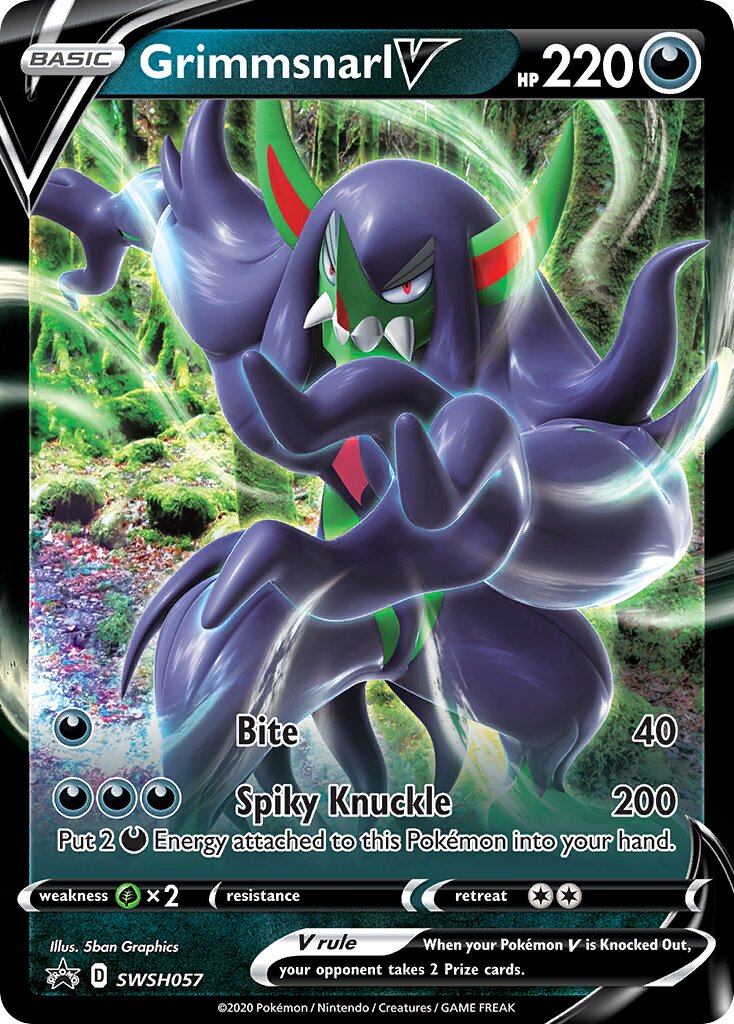 Grimmsnarl V 057/285 — Sword & Shield Promos (English Pokémon TCG card)
