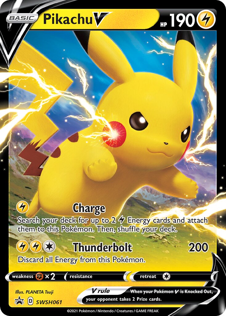 Pikachu V 061/285 — Sword & Shield Promos (English Pokémon TCG card)