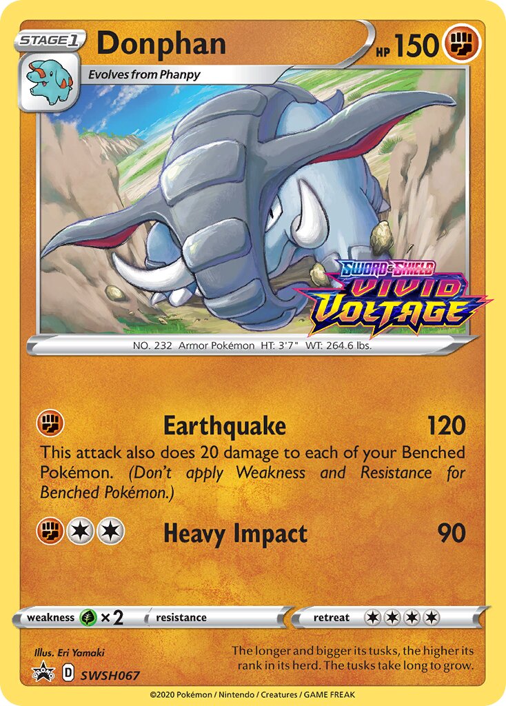 Donphan 067/285 — Sword & Shield Promos (English Pokémon TCG card)