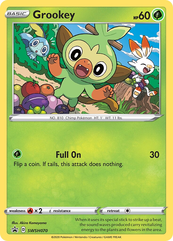 Grookey 070/285 — Sword & Shield Promos (English Pokémon TCG card)