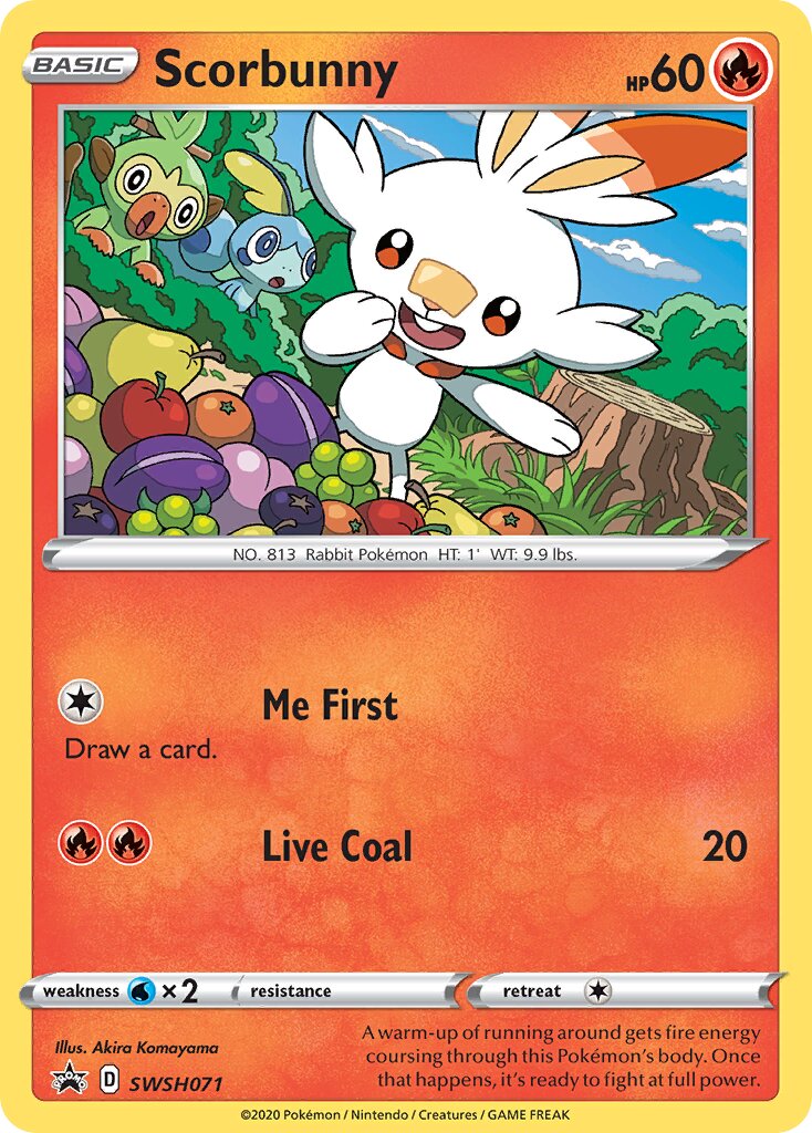 Scorbunny 071/285 — Sword & Shield Promos (English Pokémon TCG card)