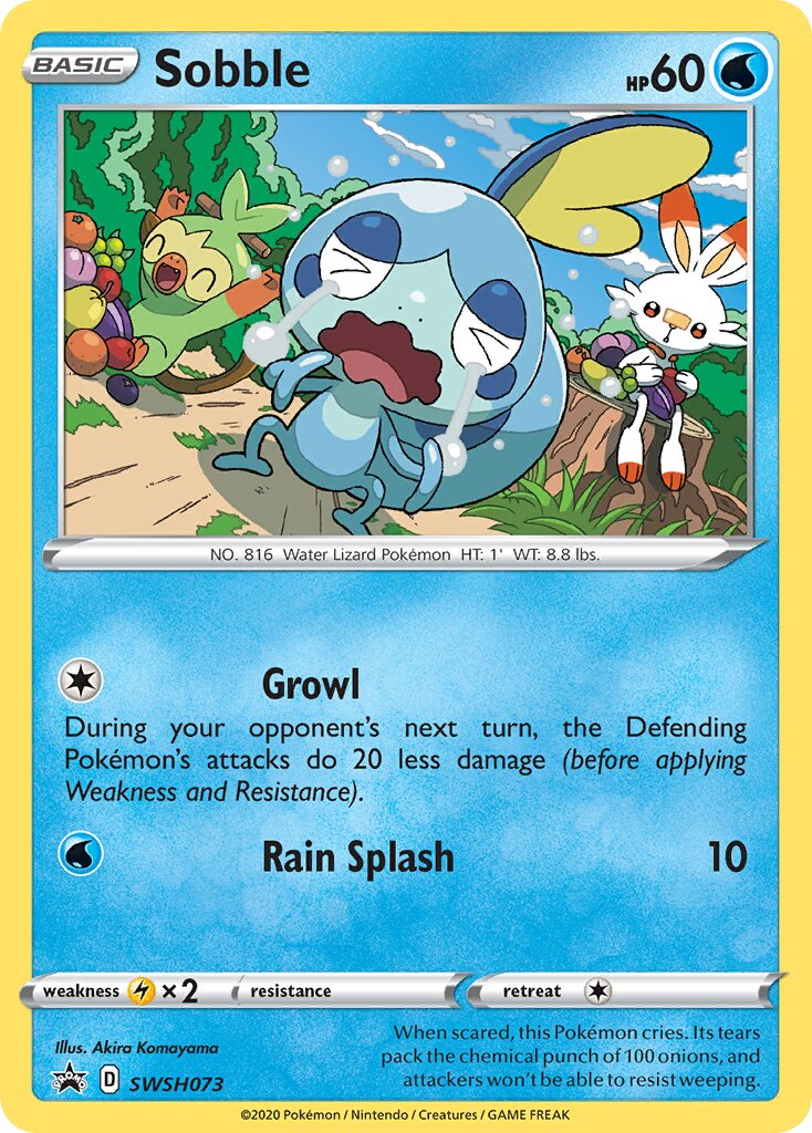 Sobble 073/285 — Sword & Shield Promos (English Pokémon TCG card)