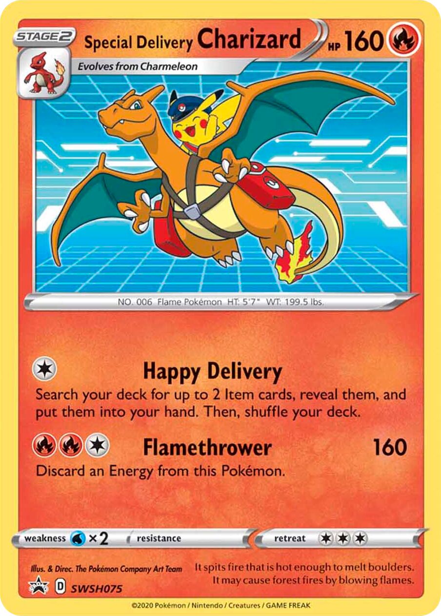 Special Delivery Charizard 075/285 — Sword & Shield Promos (English Pokémon TCG card)