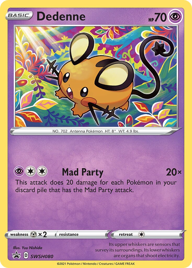 Dedenne 080/285 — Sword & Shield Promos (English Pokémon TCG card)