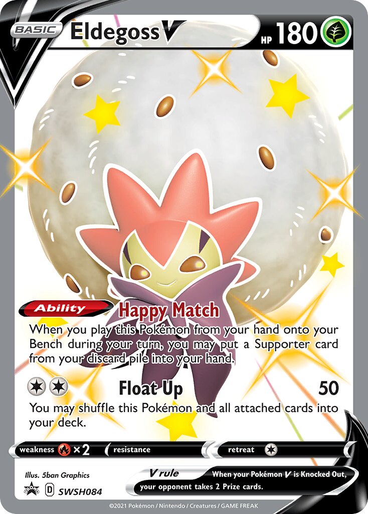 Eldegoss V 084/285 — Sword & Shield Promos (English Pokémon TCG card)