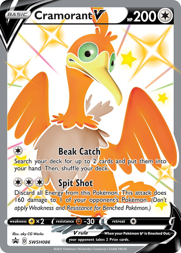 Cramorant V 086/285 — Sword & Shield Promos (English Pokémon TCG card)