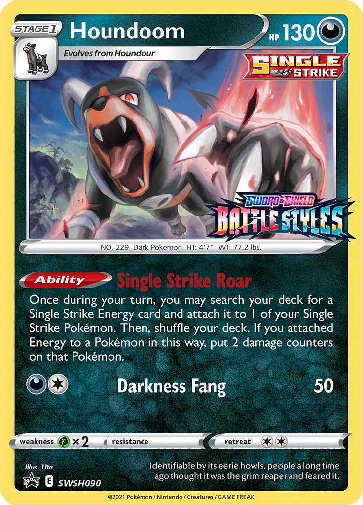 Houndoom 090/285 — Sword & Shield Promos (English Pokémon TCG card)