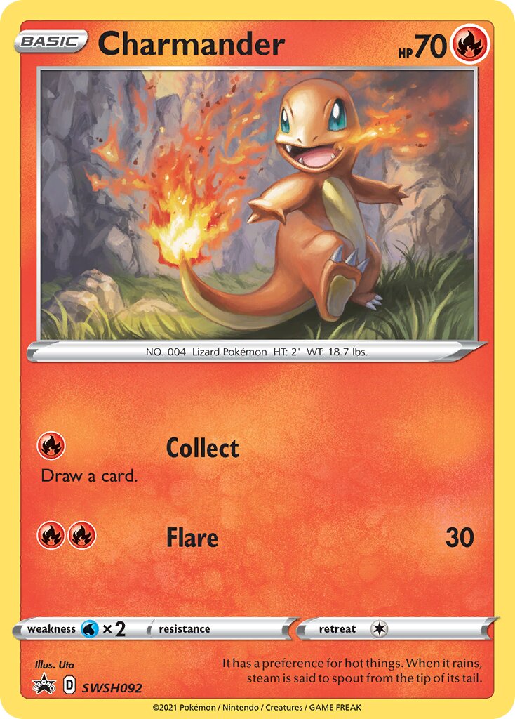 Charmander 092/285 — Sword & Shield Promos (English Pokémon TCG card)