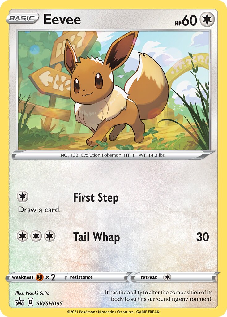 Eevee 095/285 — Sword & Shield Promos (English Pokémon TCG card)