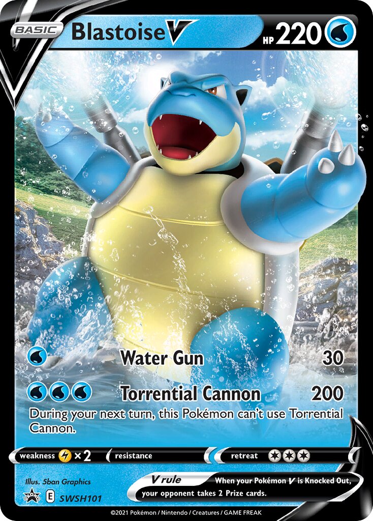 Blastoise V 101/285 — Sword & Shield Promos (English Pokémon TCG card)