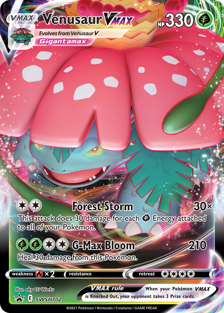 Venusaur VMAX 102/285 — Sword & Shield Promos (English Pokémon TCG card)