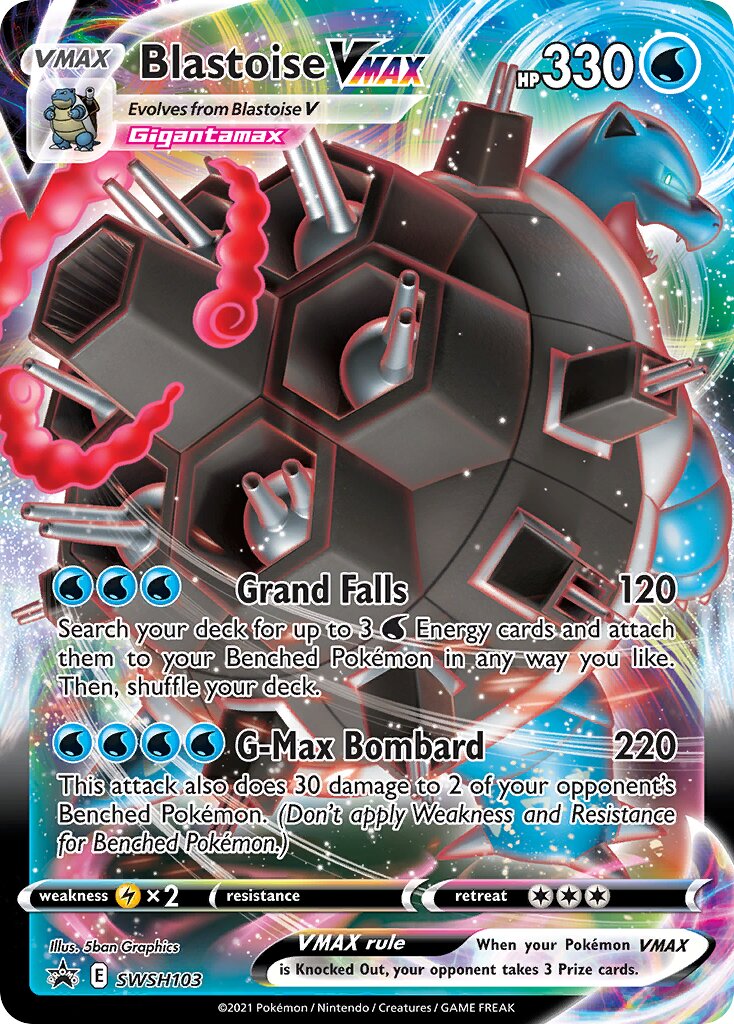 Blastoise VMAX 103/285 — Sword & Shield Promos (English Pokémon TCG card)