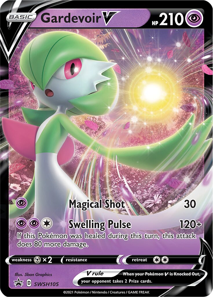 Gardevoir V 105/285 — Sword & Shield Promos (English Pokémon TCG card)
