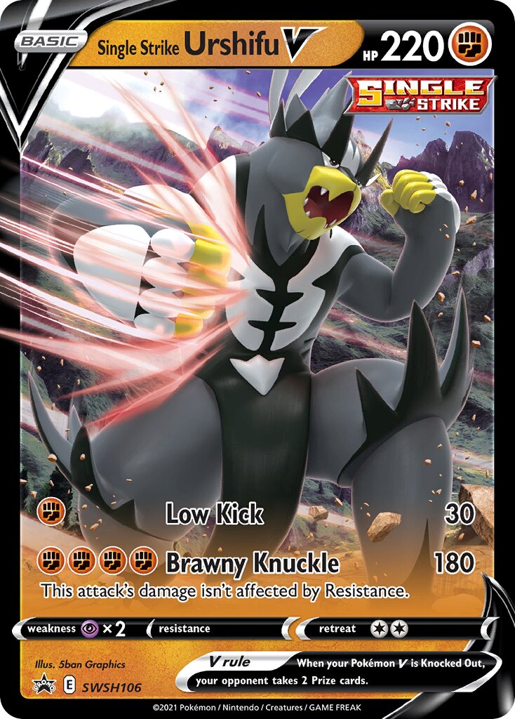 Single Strike Urshifu V 106/285 — Sword & Shield Promos (English Pokémon TCG card)