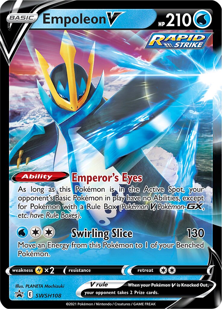 Empoleon V 108/285 — Sword & Shield Promos (English Pokémon TCG card)