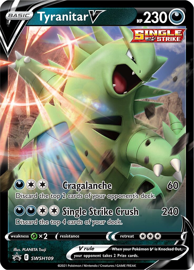 Tyranitar V 109/285 — Sword & Shield Promos (English Pokémon TCG card)