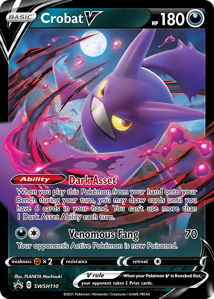 Crobat V 110/285 — Sword & Shield Promos (English Pokémon TCG card)