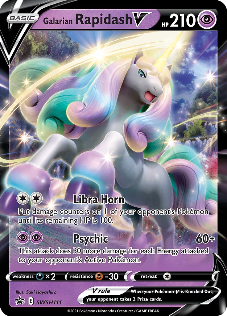 Galarian Rapidash V 111/285 — Sword & Shield Promos (English Pokémon TCG card)