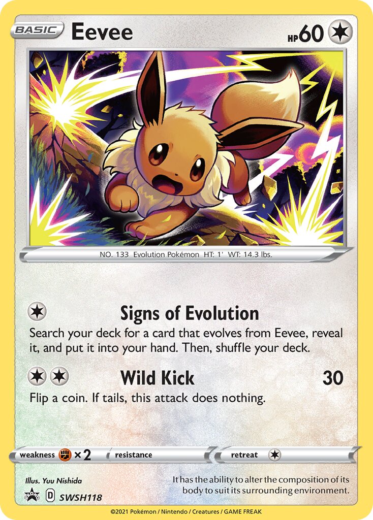 Eevee 118/285 — Sword & Shield Promos (English Pokémon TCG card)