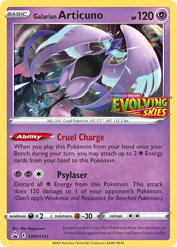 Galarian Articuno 123/285 — Sword & Shield Promos (English Pokémon TCG card)