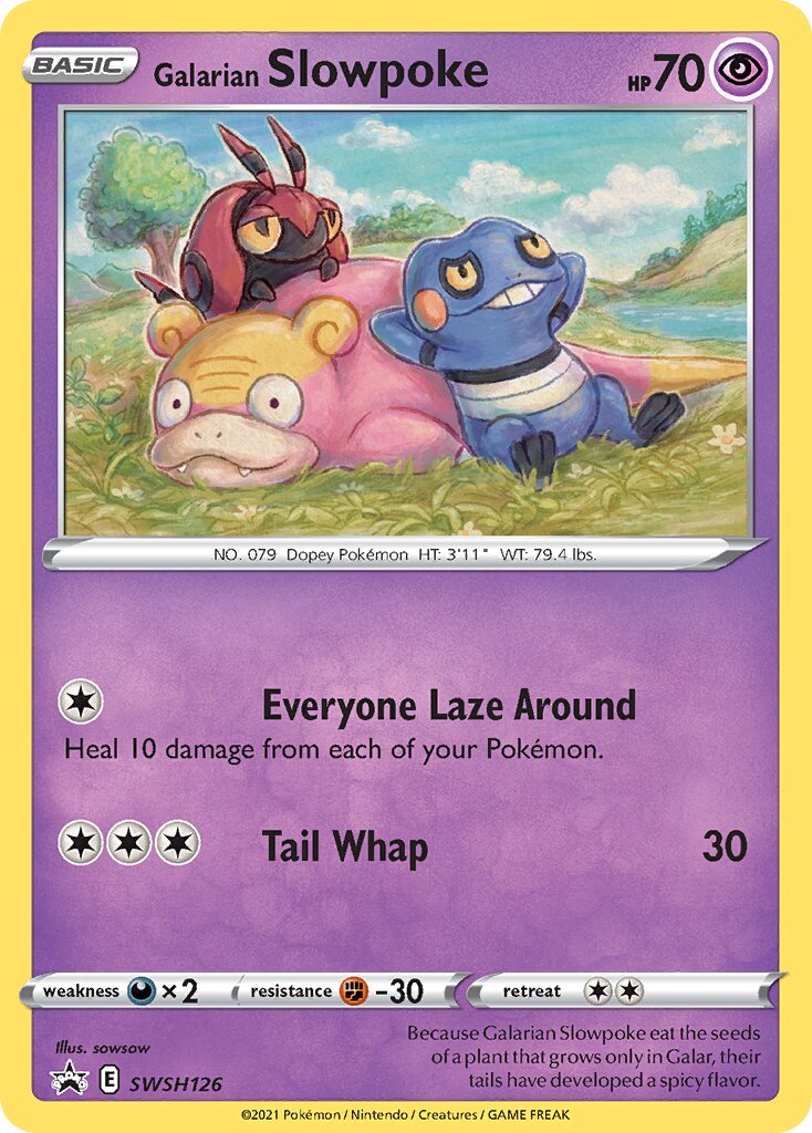 Galarian Slowpoke 126/285 — Sword & Shield Promos (English Pokémon TCG card)