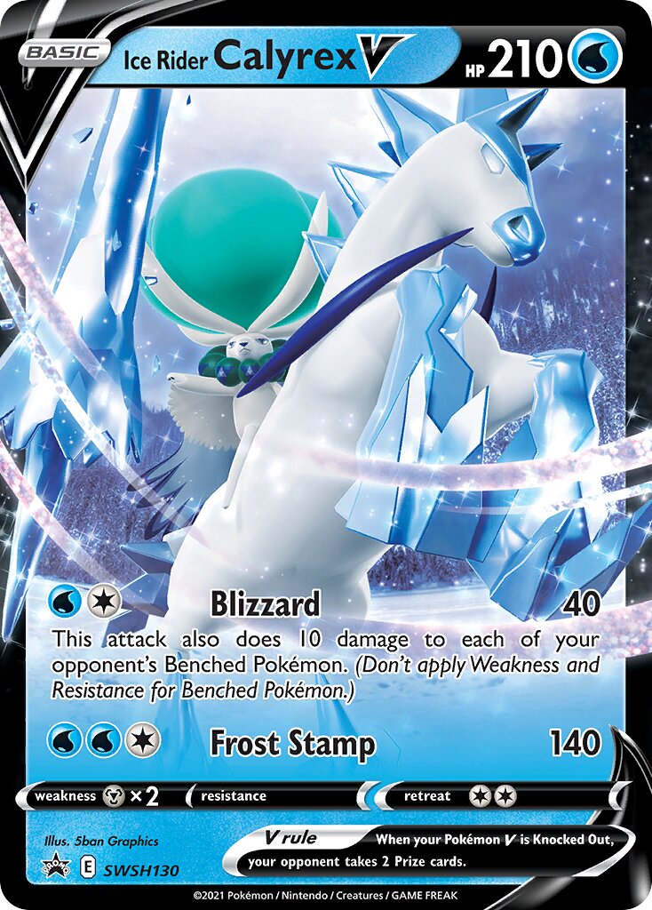 Ice Rider Calyrex V 130/285 — Sword & Shield Promos (English Pokémon TCG card)