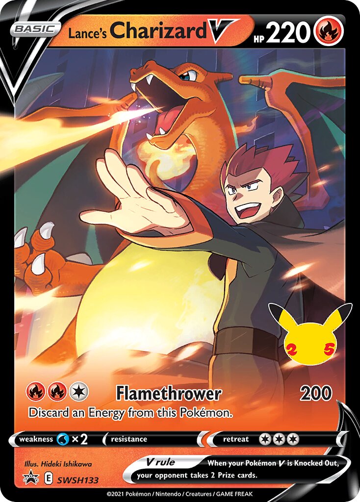 Lance's Charizard V 133/285 — Sword & Shield Promos (English Pokémon TCG card)