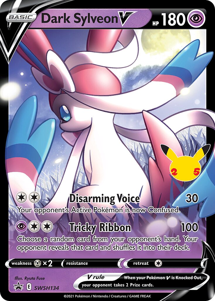 Dark Sylveon V 134/285 — Sword & Shield Promos (English Pokémon TCG card)