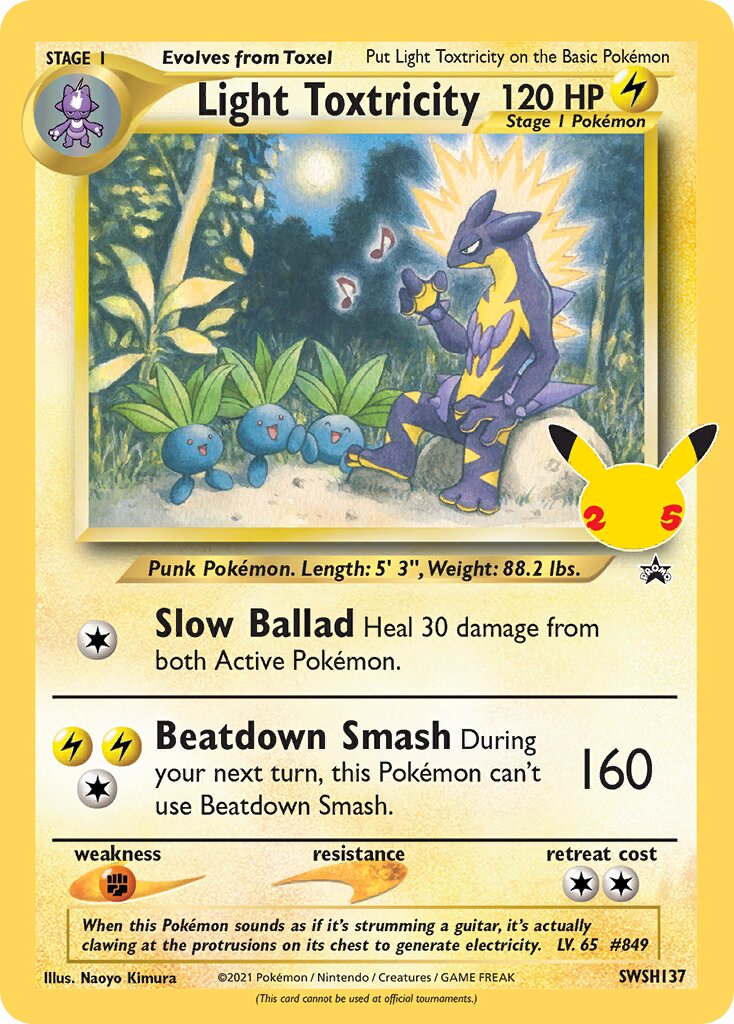 Light Toxtricity 137/285 — Sword & Shield Promos (English Pokémon TCG card)