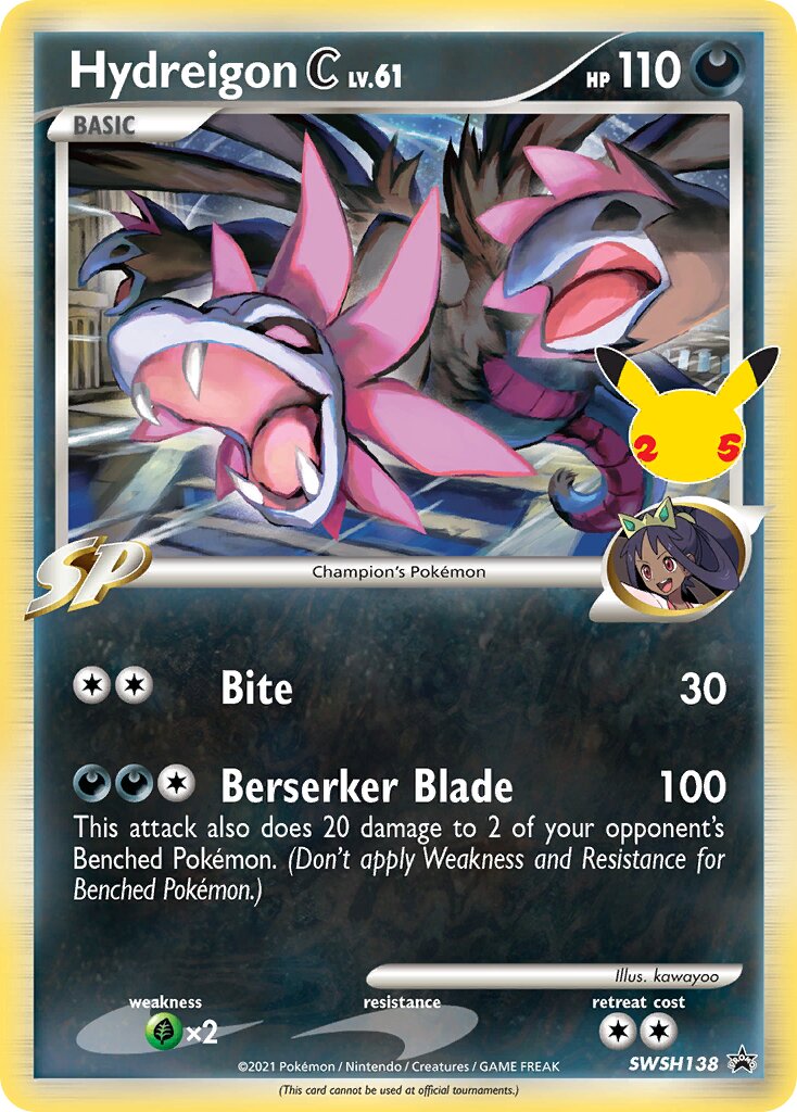 Hydreigon C 138/285 — Sword & Shield Promos (English Pokémon TCG card)