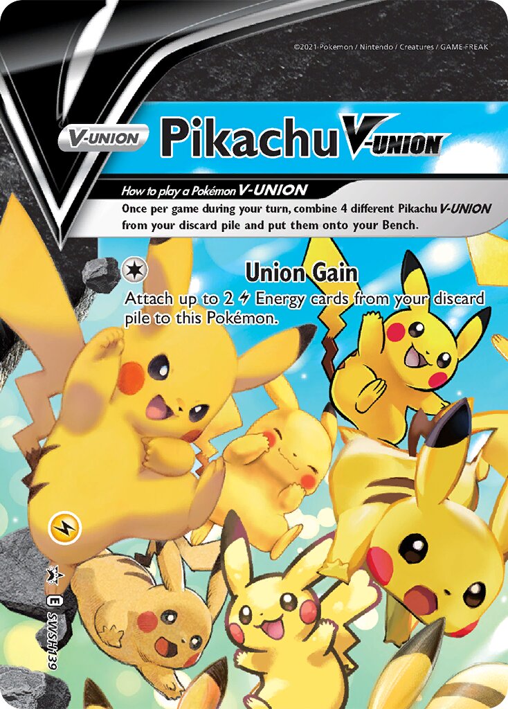 Pikachu V-UNION 139/285 — Sword & Shield Promos (English Pokémon TCG card)