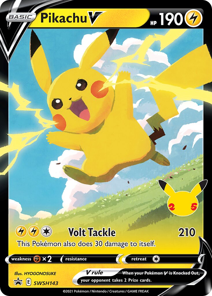 Pikachu V 143/285 — Sword & Shield Promos (English Pokémon TCG card)