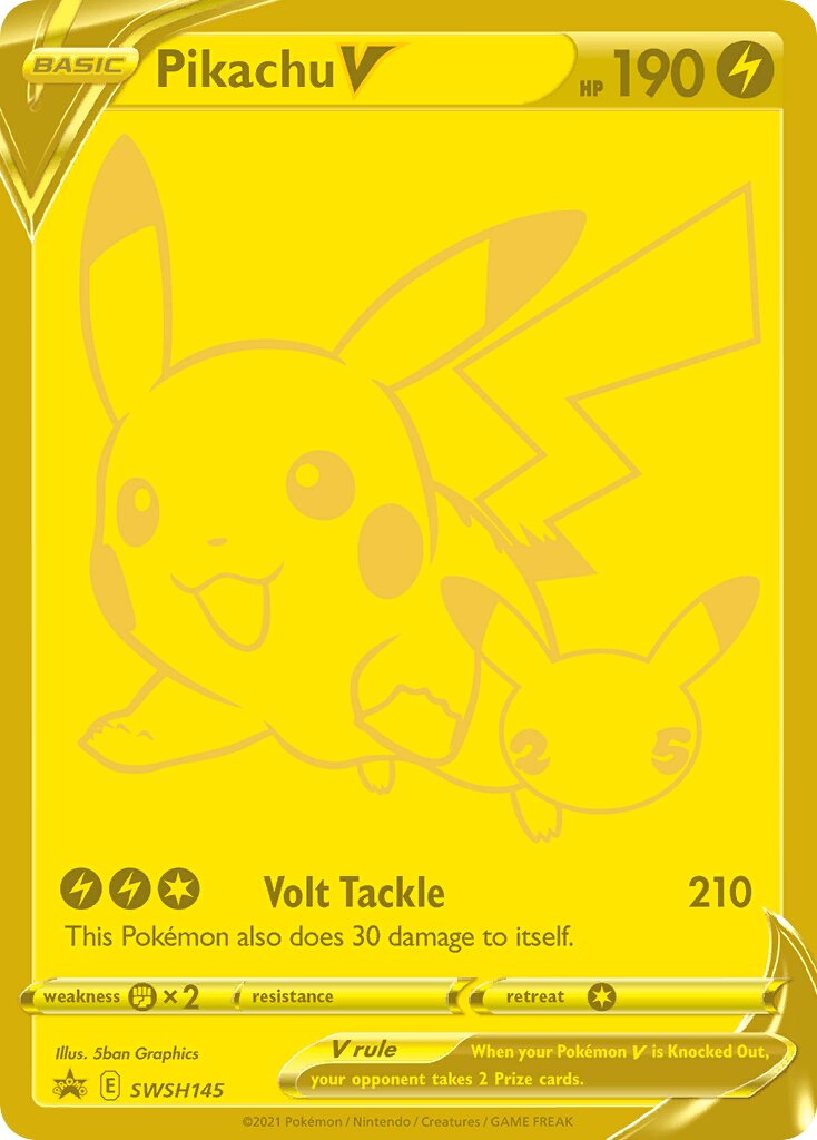 Pikachu V 145/285 — Sword & Shield Promos (English Pokémon TCG card)