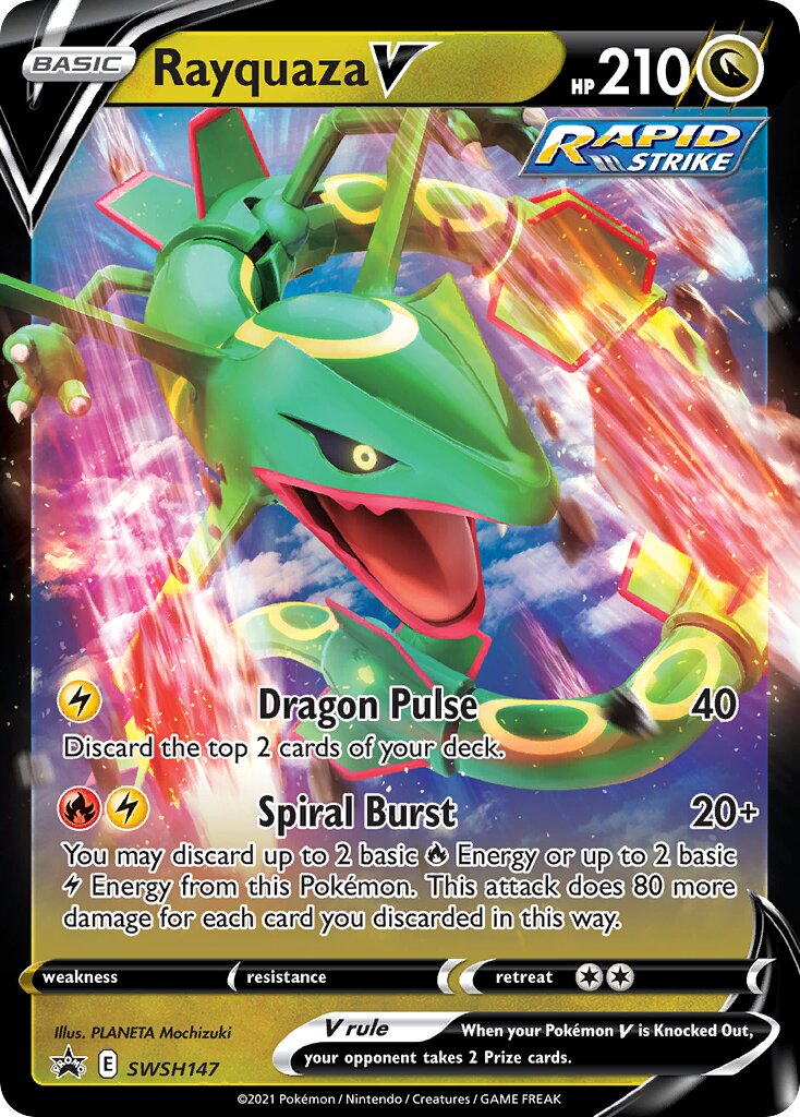 Rayquaza V 147/285 — Sword & Shield Promos (English Pokémon TCG card)