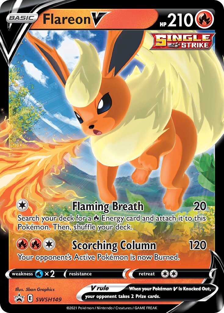 Flareon V 149/285 — Sword & Shield Promos (English Pokémon TCG card)
