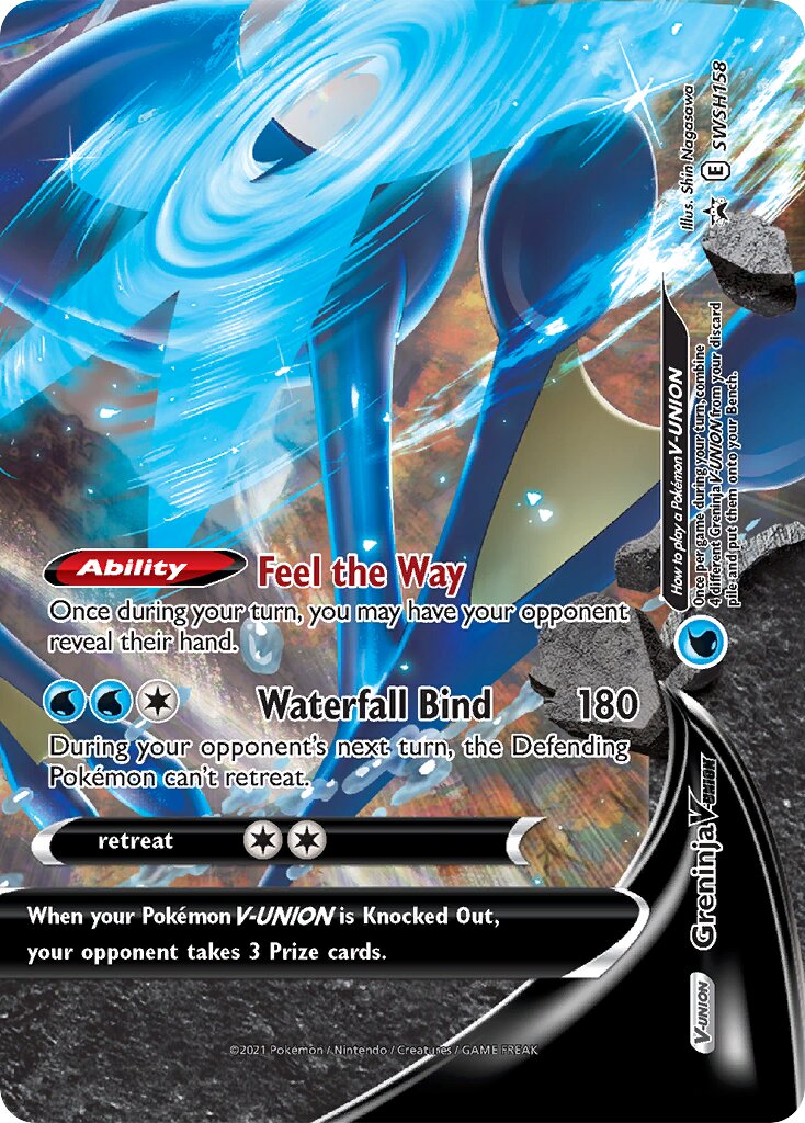 Greninja V-UNION 158/285 — Sword & Shield Promos (English Pokémon TCG card)