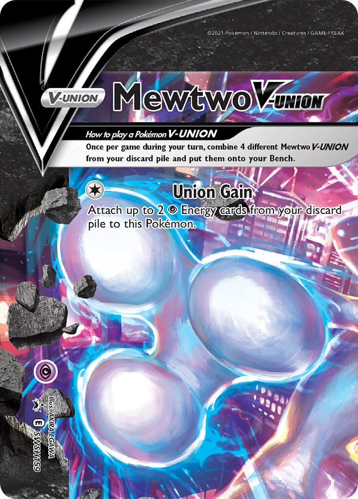 Mewtwo V-UNION 159/285 — Sword & Shield Promos (English Pokémon TCG card)
