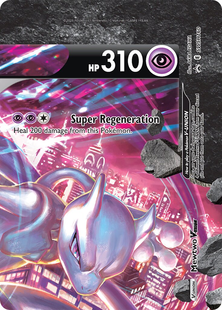 Mewtwo V-UNION 160/285 — Sword & Shield Promos (English Pokémon TCG card)