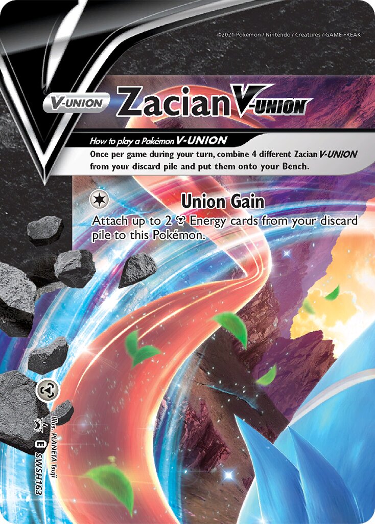 Zacian V-UNION 163/285 — Sword & Shield Promos (English Pokémon TCG card)
