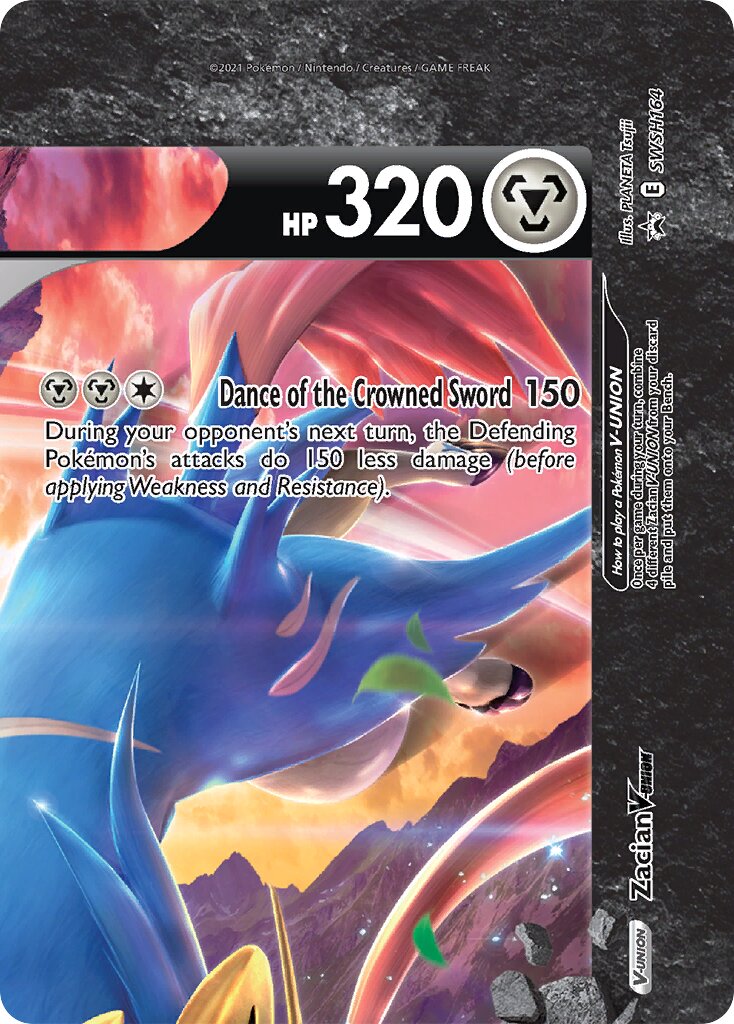 Zacian V-UNION 164/285 — Sword & Shield Promos (English Pokémon TCG card)