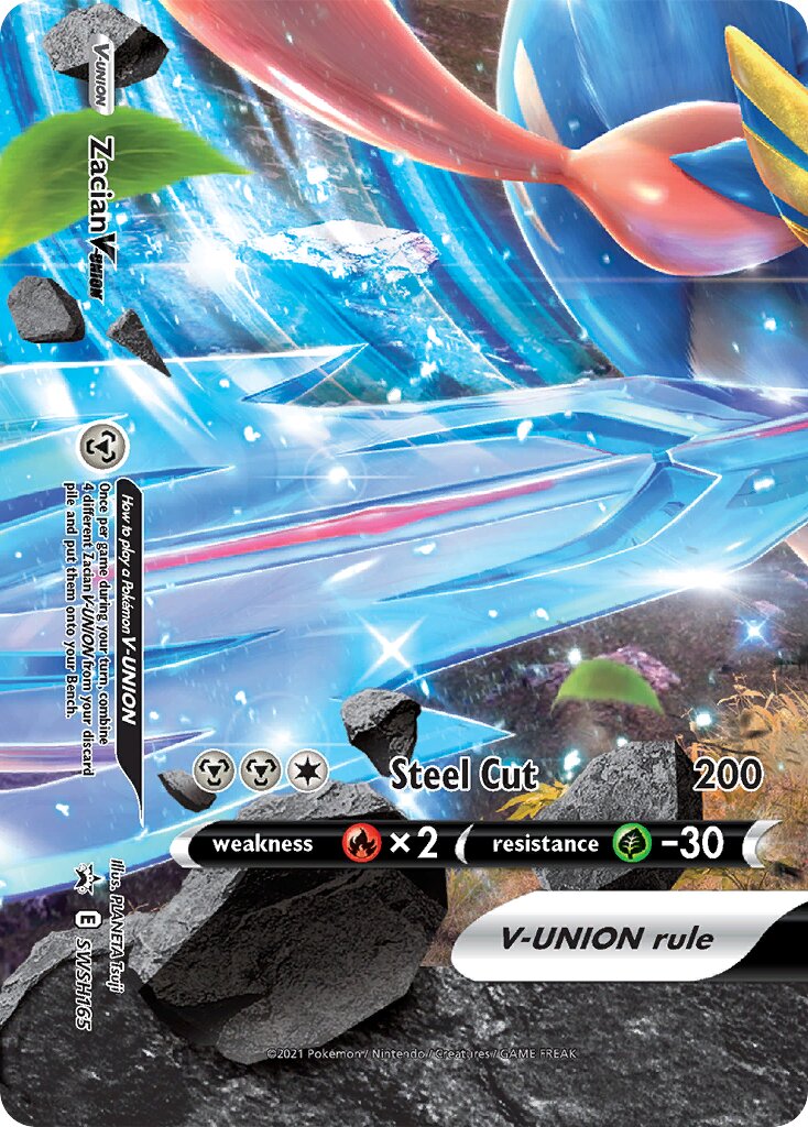 Zacian V-UNION 165/285 — Sword & Shield Promos (English Pokémon TCG card)