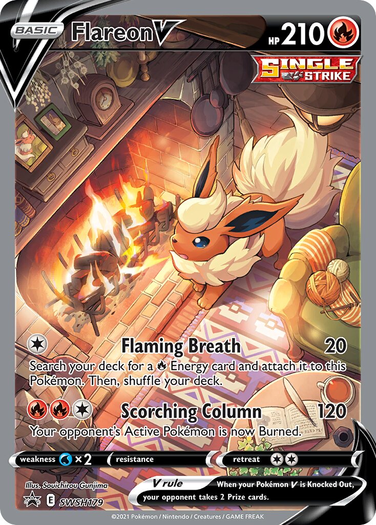 Flareon V 179/285 — Sword & Shield Promos (English Pokémon TCG card)