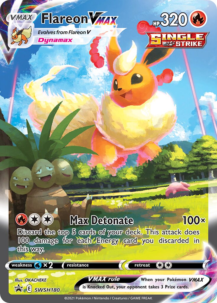 Flareon VMAX 180/285 — Sword & Shield Promos (English Pokémon TCG card)