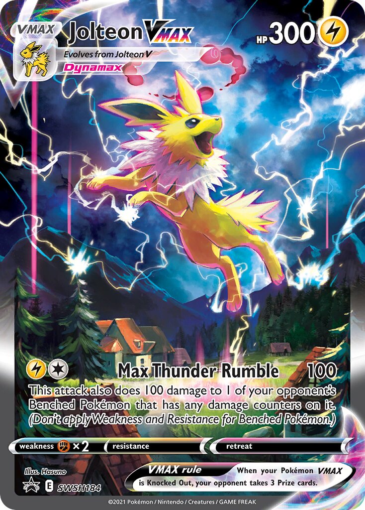 Jolteon VMAX 184/285 — Sword & Shield Promos (English Pokémon TCG card)