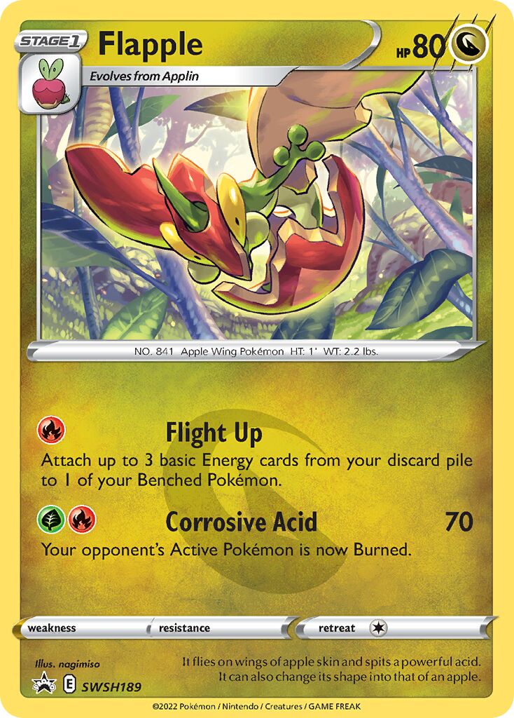 Flapple 189/285 — Sword & Shield Promos (English Pokémon TCG card)