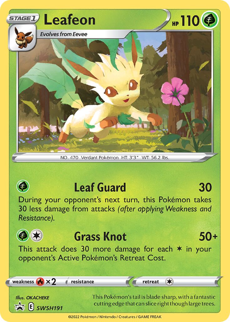 Leafeon 191/285 — Sword & Shield Promos (English Pokémon TCG card)