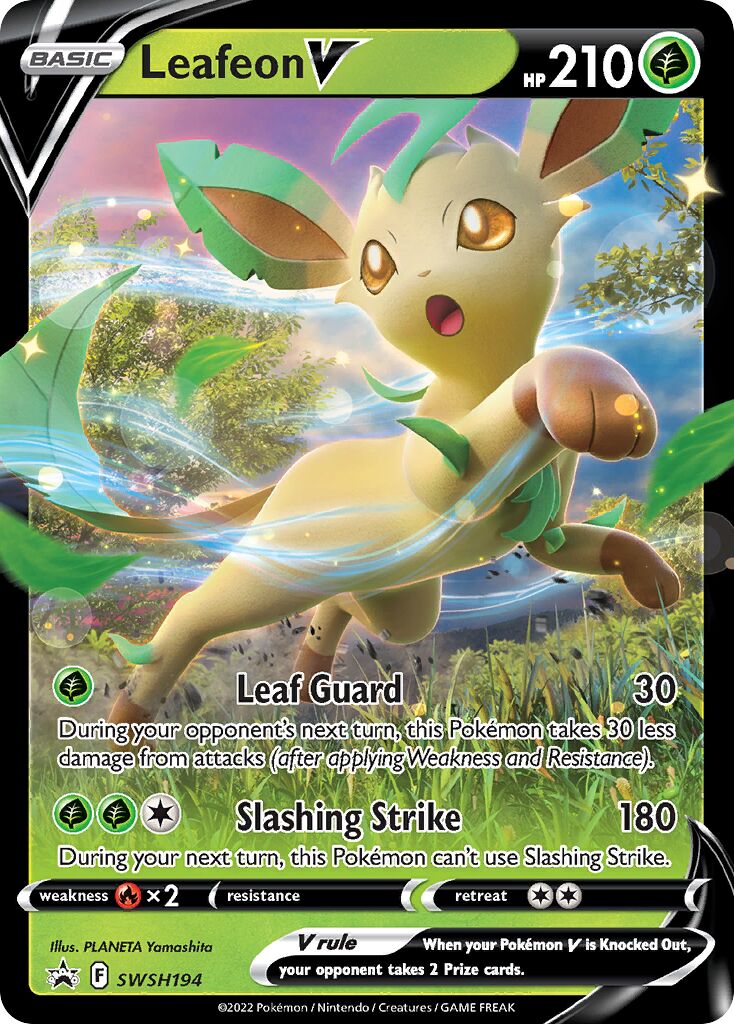 Leafeon V 194/285 — Sword & Shield Promos (English Pokémon TCG card)